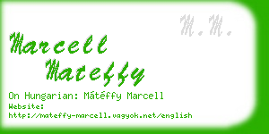 marcell mateffy business card