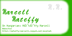 marcell mateffy business card